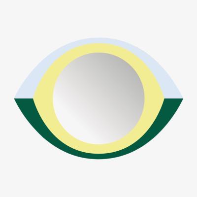 Made in Design The Eye Mirror - 48 x 35 cm by Domestic Multicoloured