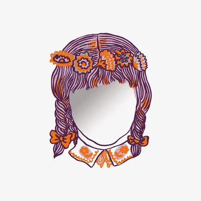 Made in Design Fille self-sticking mirror - autocollant by Domestic Mirror