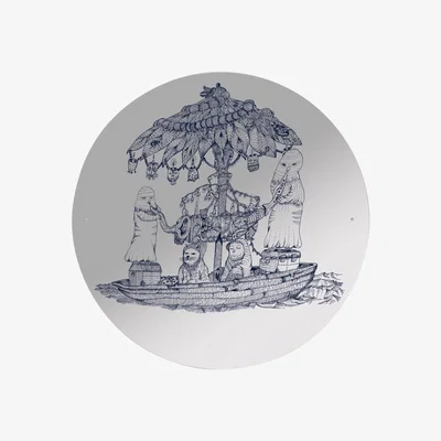 Made in Design Opulant boat self-sticking mirror - Self-adhesive by Domestic Mirror