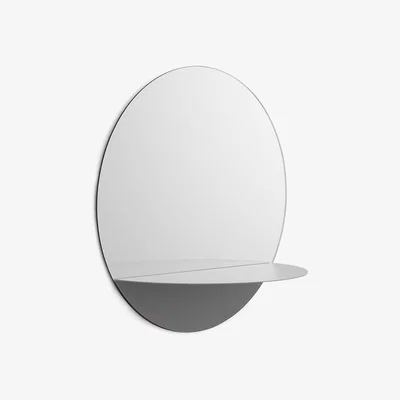 Nordic Nest Horizon mirror round grey