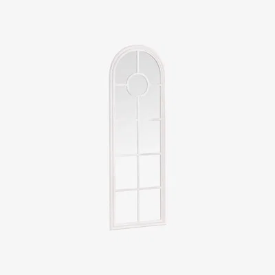Oak&More Megara White Narrow Arched Window Mirror