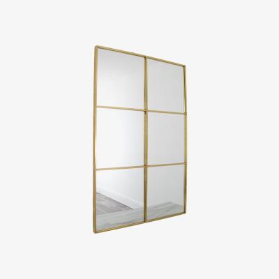 Olivia's Native Home Manhattan Window Pane Mirror Gold