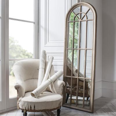 Olivia's Gallery Direct Curtis Arched Window Pane Mirror - White