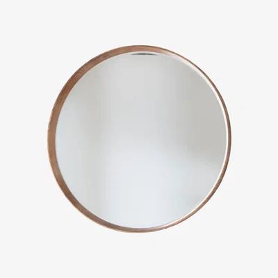 Pagazzi Keaton Round Mirror Oak 100cmx100cm