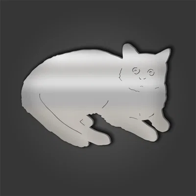 The Range Cat Style 5 Silver Acrylic Mirror - Silver / Extra Small