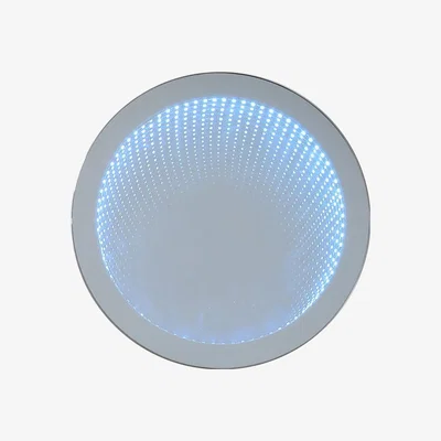 The Range Round LED RGB Infinity Tunnel Mirror - Black
