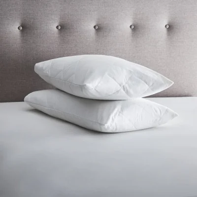 Dunelm Fogarty Perfectly Washable Pillow Protector Pair White