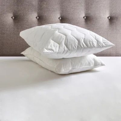 Dunelm Fogarty Cotton Pillow Protector Pair White