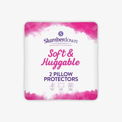 Habitat Slumberdown Soft and Huggable Pillow Protector Pair