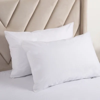 The Range 4 Pack Microfiber Waterproof Zippered Pillow Protector - White