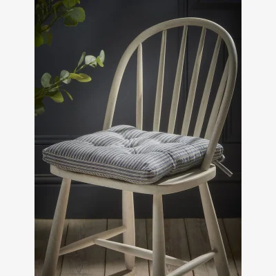 Cox and Cox French Stripe Seat Pad