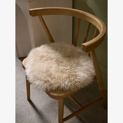 Cox and Cox Sumptuous Sheepskin Seat Pad - Natural