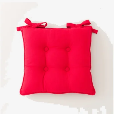 Dunelm Isabelle Seat Pad Red