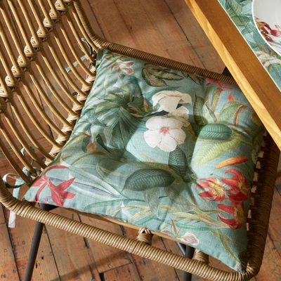 Dunelm Botanical Birds Seat Pad