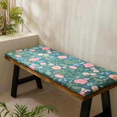 Dunelm Spring Floral Water Resistant Bench Pad