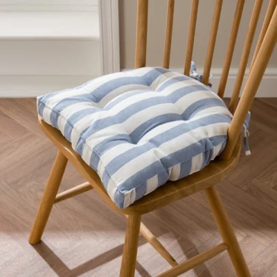 Dunelm Round Back Striped Seat Pad