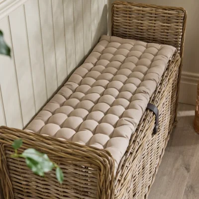 Dunelm Grey Mattress Stitched Bench Pad