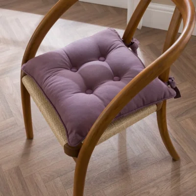 Dunelm Isabelle Seat Pad Thistle
