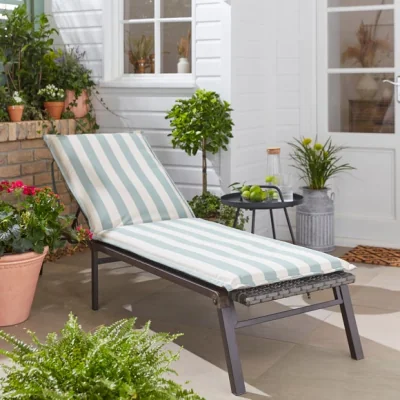 Dunelm Striped Sun Lounger Pad