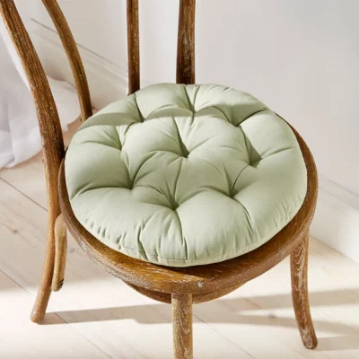 Dunelm Bistro Sage Seat Pad Sage (Green)
