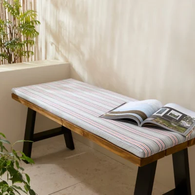 Dunelm Coastal Stripe Water Resistant Bench Pad