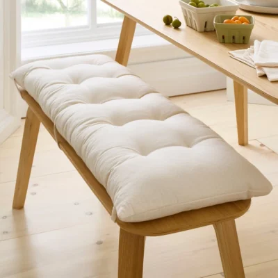 Dunelm Esme Washed Cotton Bench Pad