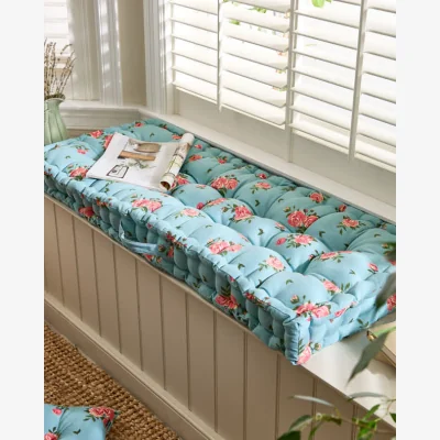 Dibor Blue Rose Indoor Bench Cushion