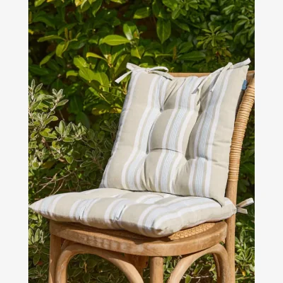 Dibor Set of Blue Striped Seat Pads