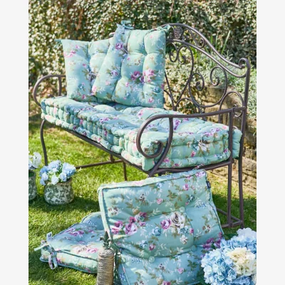 Dibor Green Floral Garden Cushion Collection