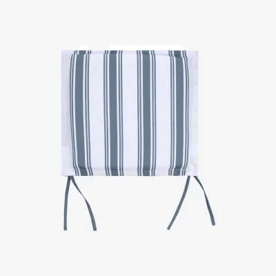 Homebase Blue Stripe Outdoor Garden Seat Pads - Pack of 2