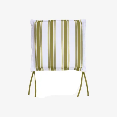 Homebase Green Stripe Outdoor Garden Seat Pads - Pack of 2