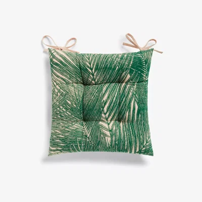 John Lewis John Lewis & Partners Seat Pad, Green / Multi