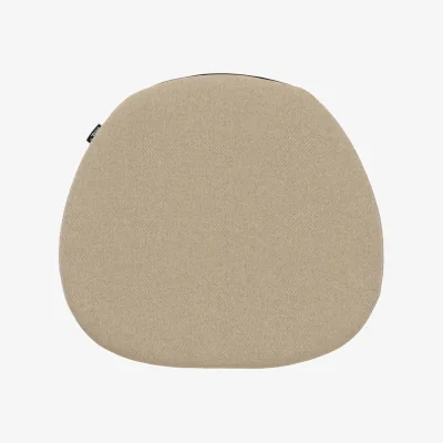 Made in Design Soft Seat Seat cushion textile beige / type B - L 41.5 x D 37 cm - Set of 3 - Vitra