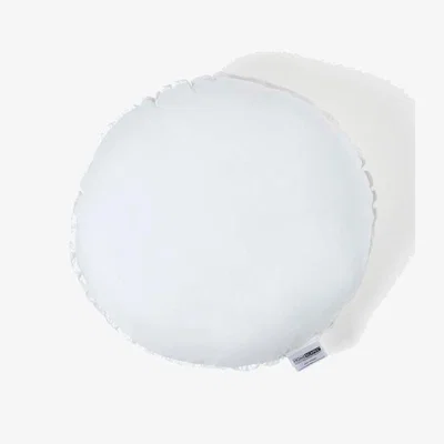 The Range Microfibre Round Circular Cushion Pad Insert - White / 45cm