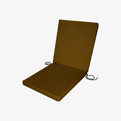 The Range Water Resistant Low Back Chair Pads - Brown