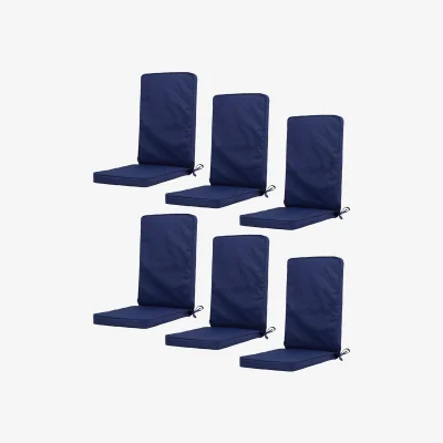 The Range High Back Seat Pad Pack of 6 - Navy