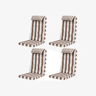 The Range High Back Seat Pad 4 Pack, Deck Stripe - Olive