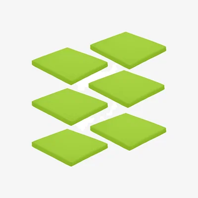 The Range Garden Chair Cushion Outdoor Patio Chair Seat Pad 44x50cm - Lime / 6