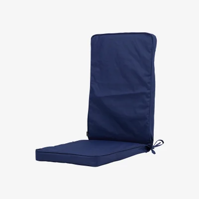 The Range icon Outdoor High Back Seat Pad - Black and White