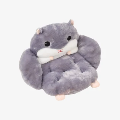The Range Hamster-shaped Seat Cushion - Grey
