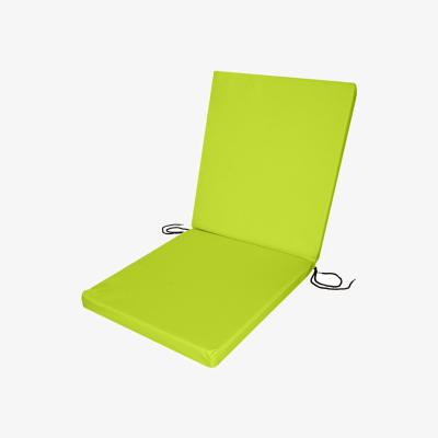 The Range Water Resistant Low Back Chair Pads - Lime Green