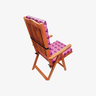 The Range Water Resistant High Back Chair Pads - Morocco Grey Pink