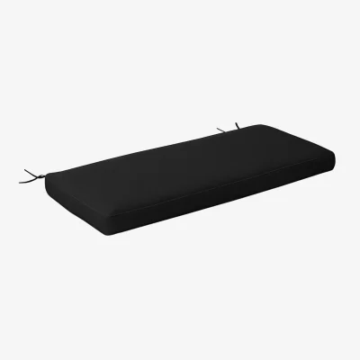 The Range Garden Bench Cushion Loveseat Seat Pad for 2 Seaters - Black