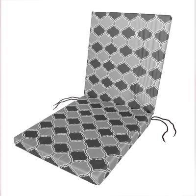 The Range Water Resistant Low Back Chair Pads - Grey Black