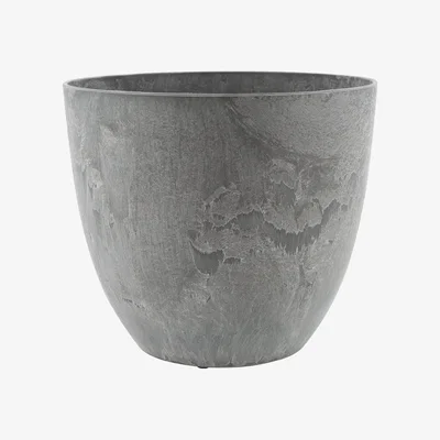 Amara IvyLine - Artstone Bola Pot - Grey - 33cm