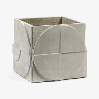 Amara Marie Michielssen Urban Jungle Seventies Flower Pot - Concrete Grey - Small