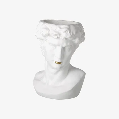 Amara Parlane - Sebastian Planter - White/Gold