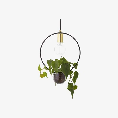 Amara Bloomingville - Pendant Lamp with Plant Holder - Gold