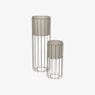 Amara Fenja Pot with Stand - Set of 2