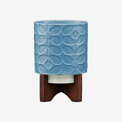 Amara Orla Kiely - Sixties Stem Ceramic Pot - Sky